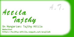 attila tajthy business card